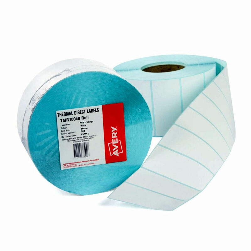 Avery Thermal Address Labels - 102 x 36mm - Roll of 500 Labels