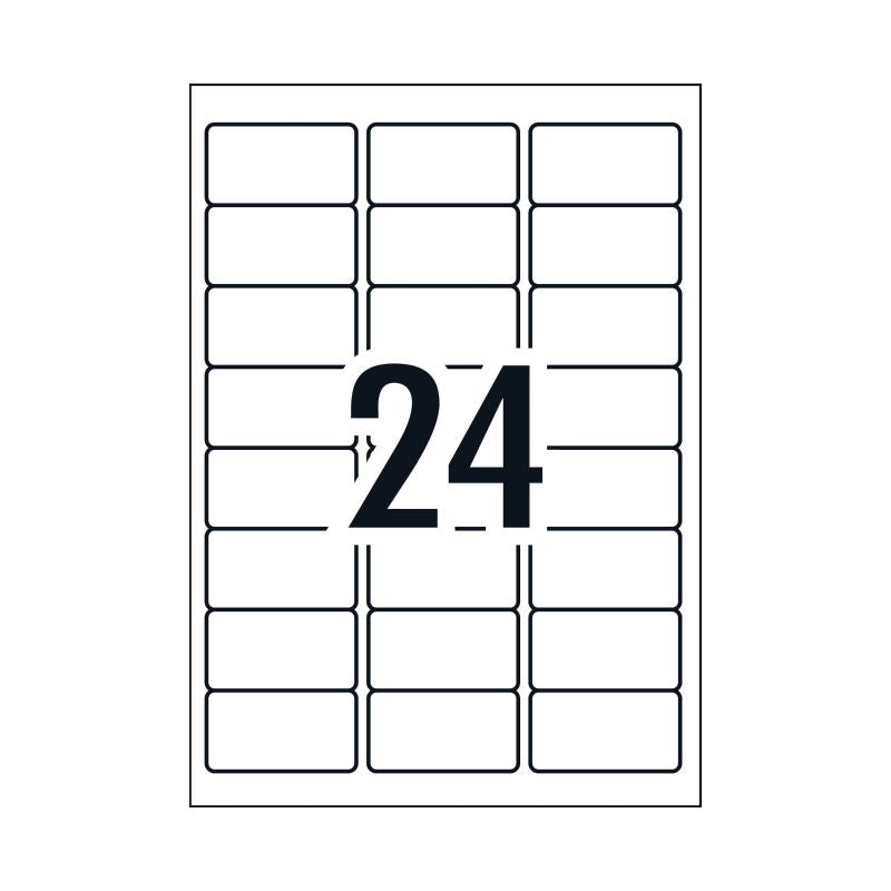 Avery L7159GU General Use Labels - 63.5 x 33.9mm - 24 Labels per Sheet - Pack of 100 Sheets