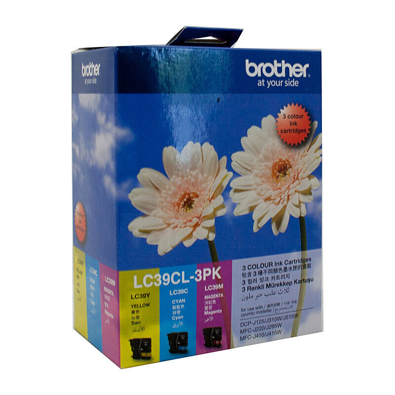 Brother LC39 CYM (Cyan, Yellow & Magenta) Colour Pack
