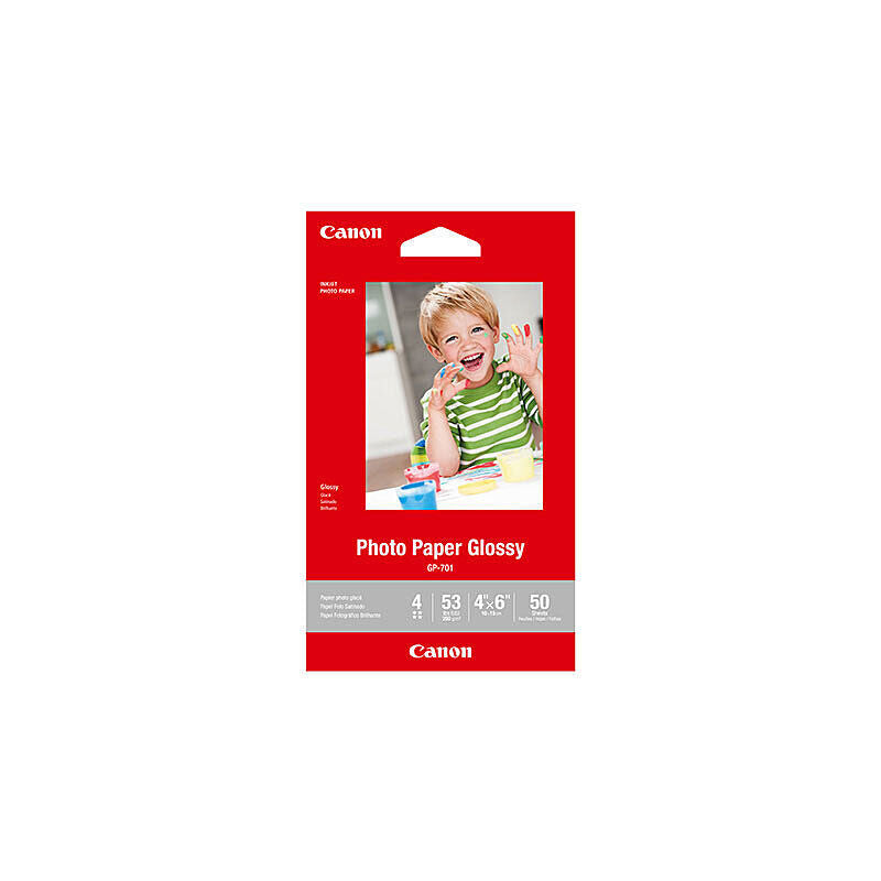 Canon 4x6 Glossy Photo Paper - 50 Sheets