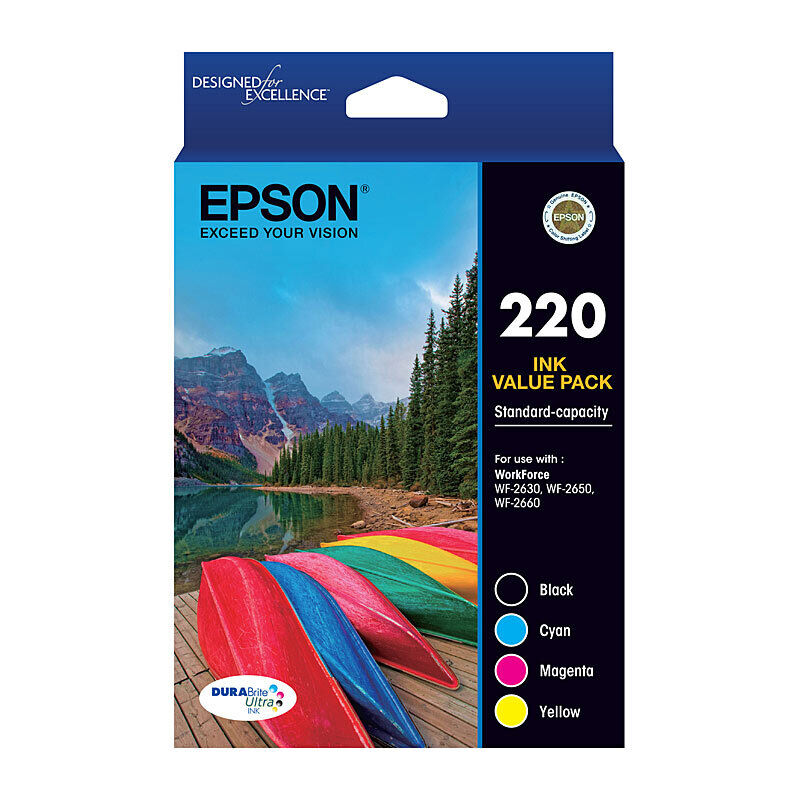 Epson 220 Value Pack - 4 Ink Cartridges