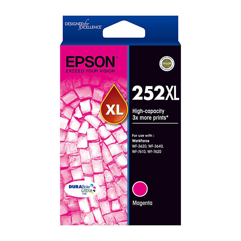 Epson 252XL High Capacity Magenta Ink Cartridge