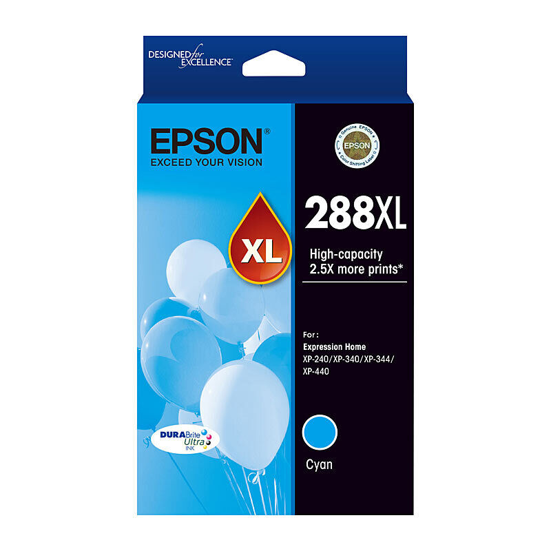 Epson 288XL High Capacity Cyan Ink Cartridge