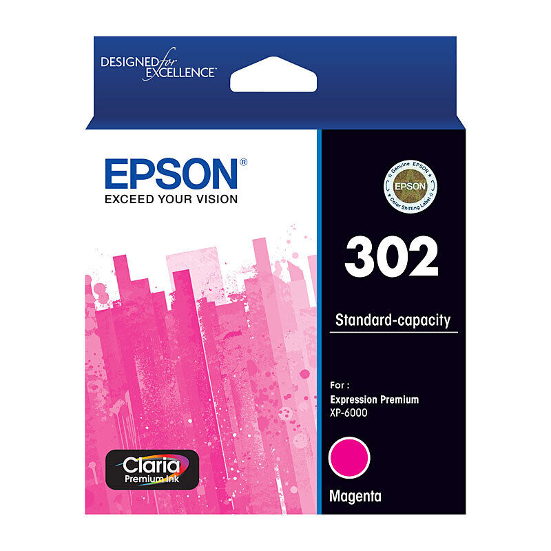 Epson 302 Magenta Ink Cartridge