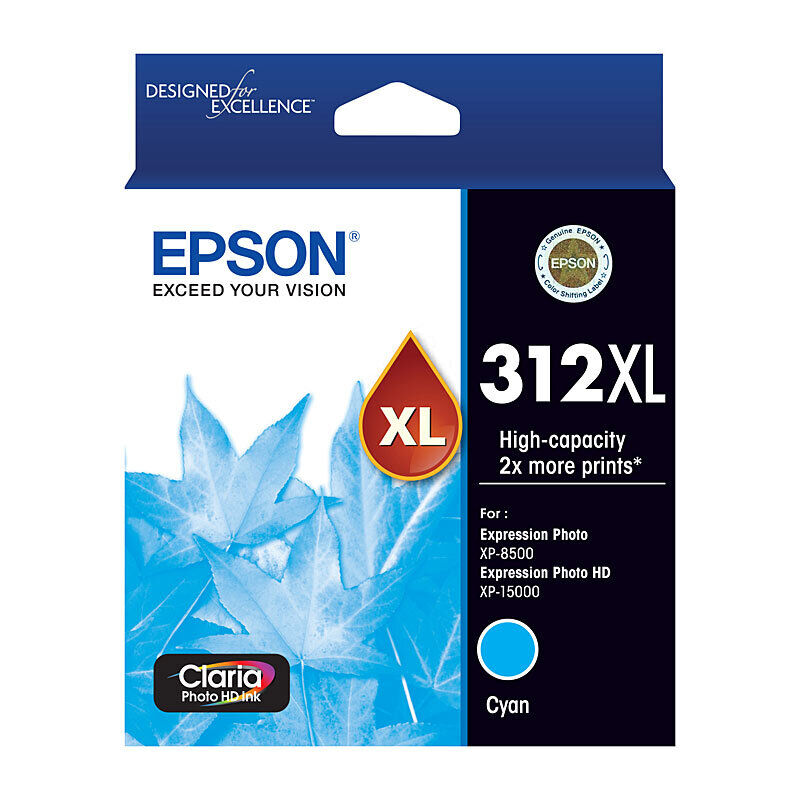 Epson 312XL High Capacity Cyan Ink Cartridge