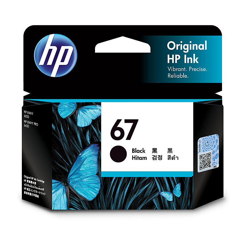 HP (Hewlett Packard) #67 Black Ink Cartridge 3YM56AA