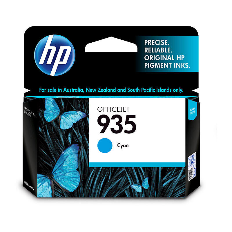 HP (Hewlett Packard) #935 Cyan Ink Cartridge (C2P20AA)