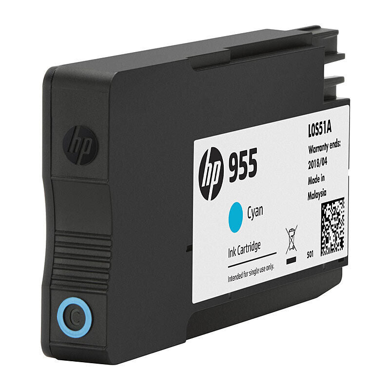 HP (Hewlett Packard) #955 Cyan Ink Cartridge L0S51AA