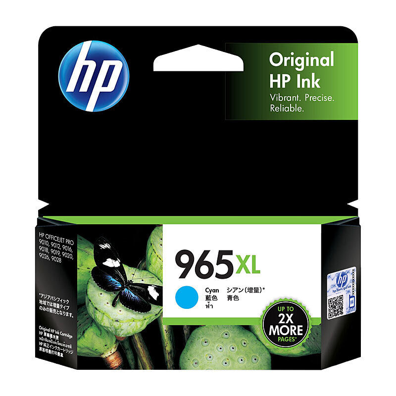 HP (Hewlett Packard) #965XL Cyan Ink Cartridge 3JA81AA
