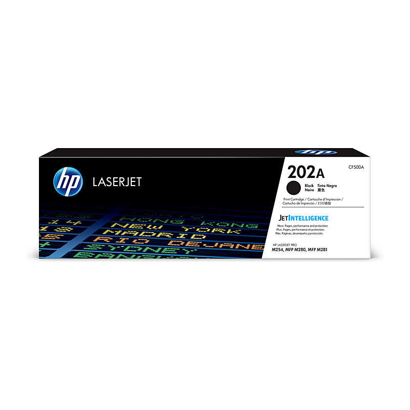 HP (Hewlett Packard) #202A Black Toner Laser Cartridge CF500A