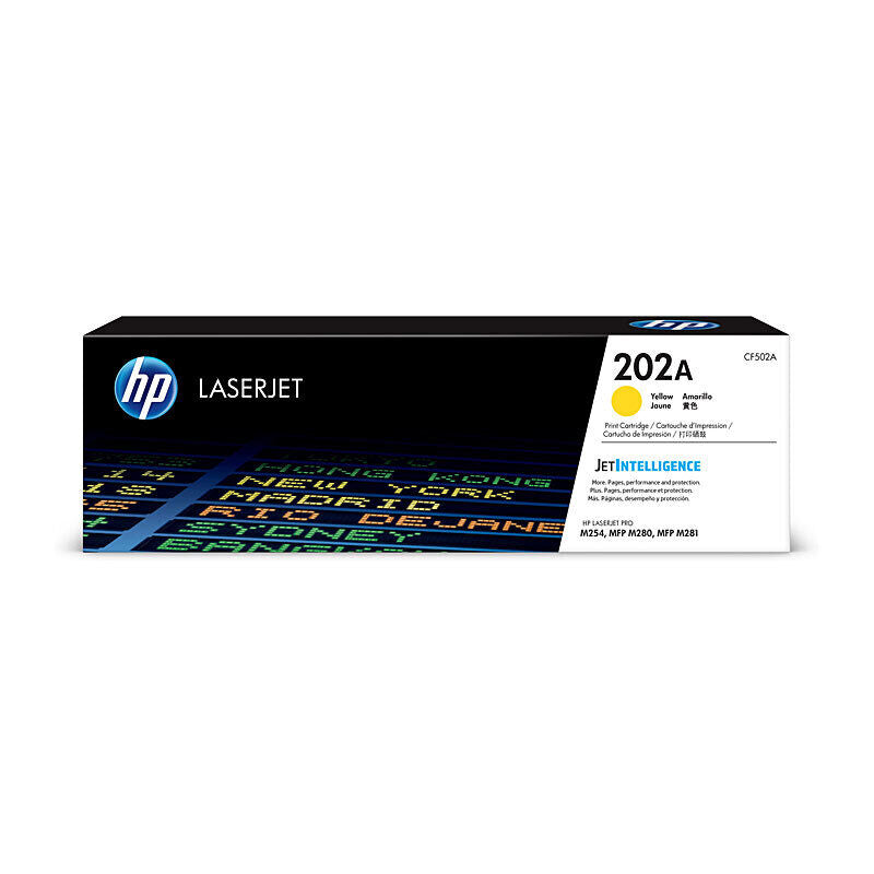 HP (Hewlett Packard) #202A Yellow Toner Laser Cartridge CF502A