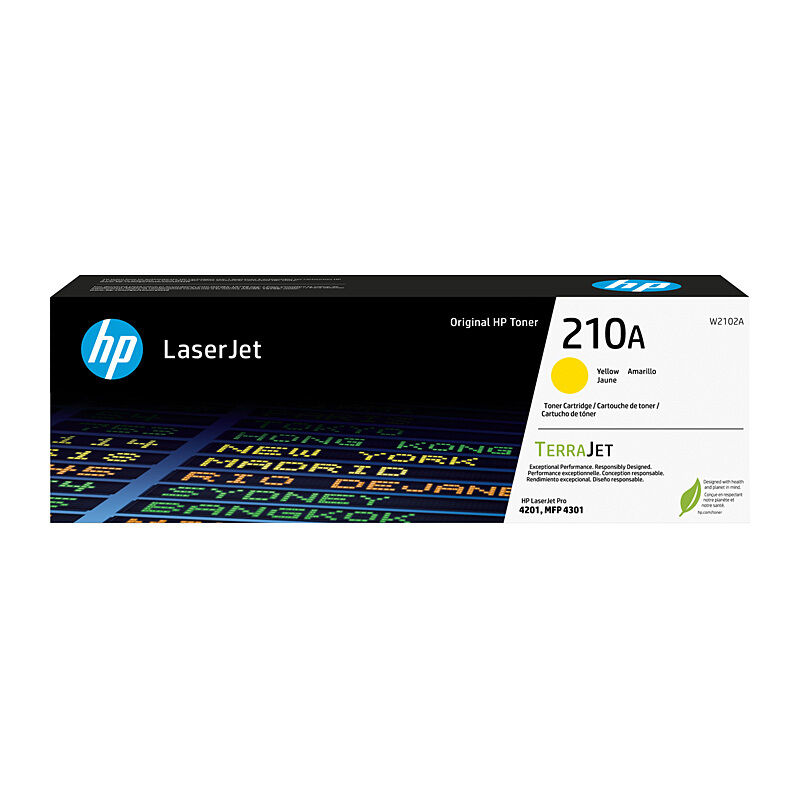 HP (Hewlett Packard) #210A Yellow Toner Laser Cartridge W2102A