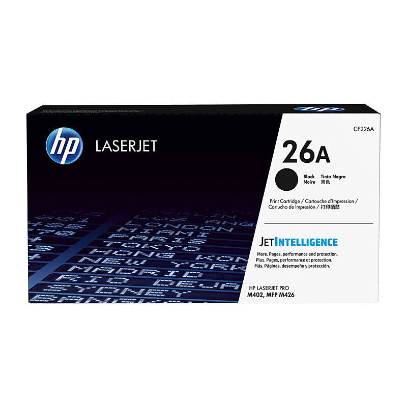 HP (Hewlett Packard) #26A Black Toner Laser Cartridge CF226A