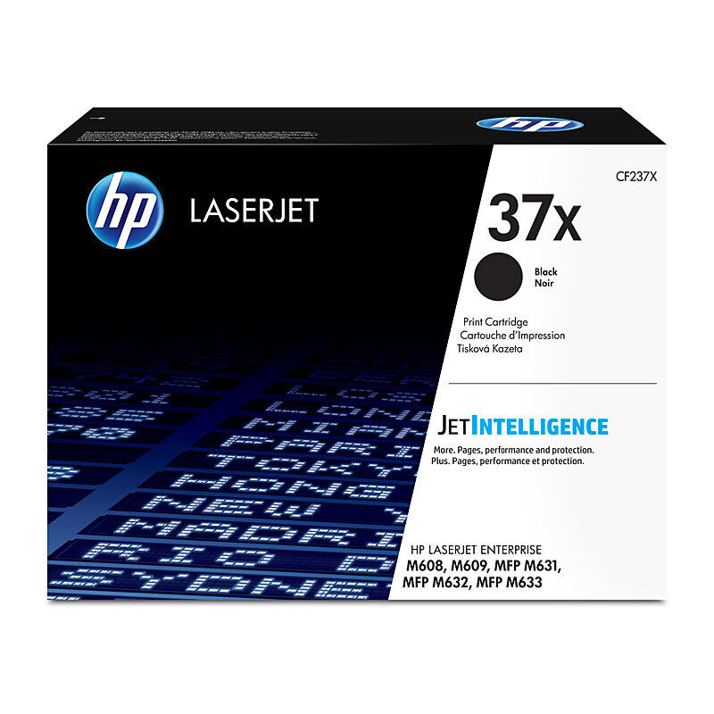 HP (Hewlett Packard) #37X Black Toner Laser Cartridge CF237X