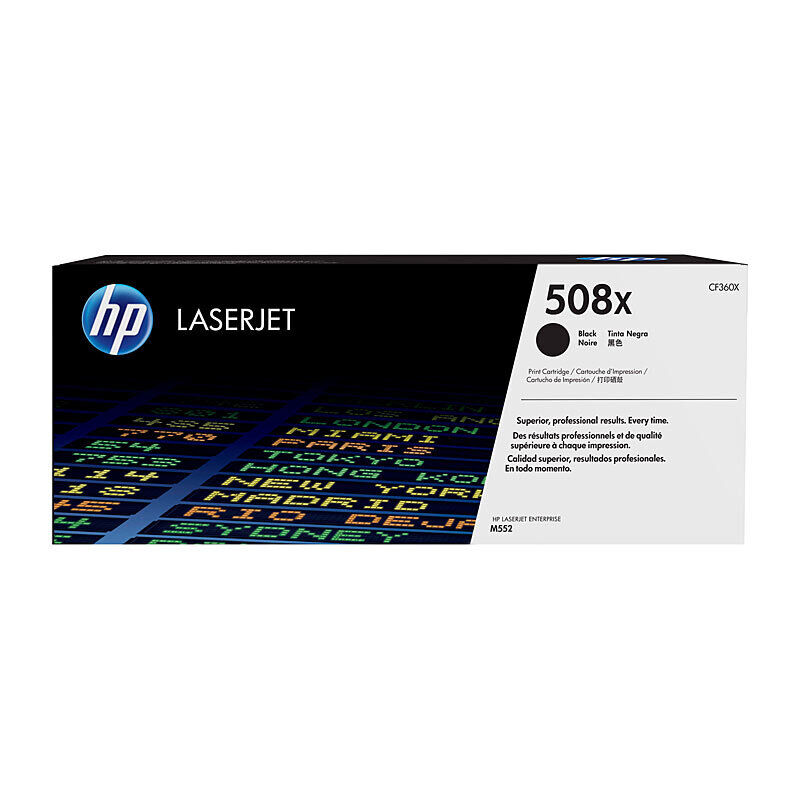 HP (Hewlett Packard) #508X Black Toner Laser Cartridge CF360X