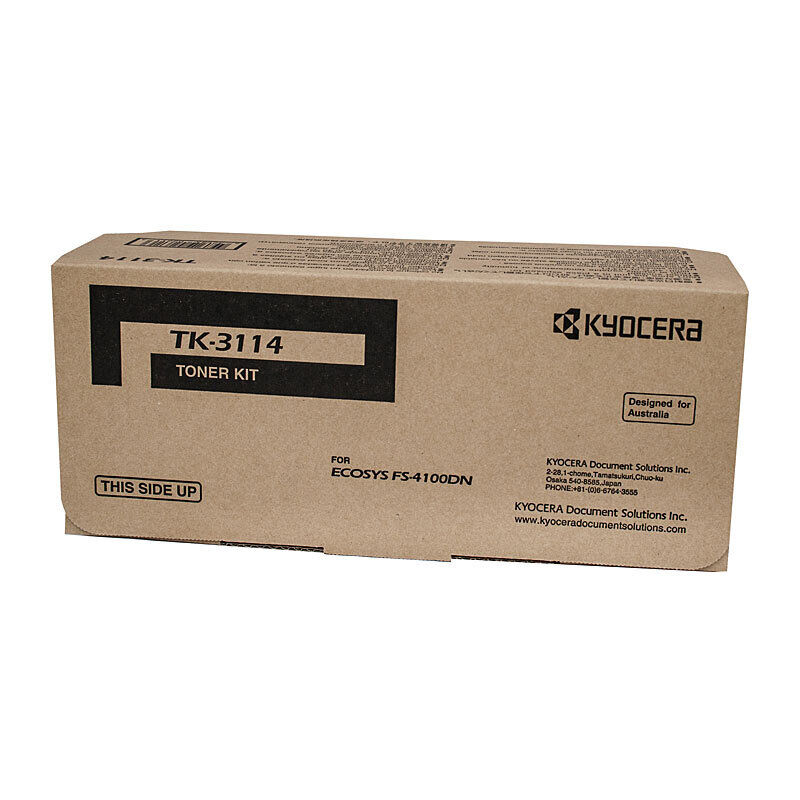 Kyocera TK3114 Black Toner Laser Cartridge Kit