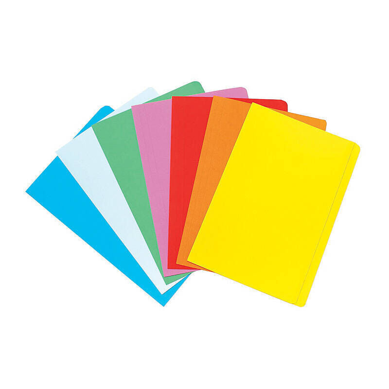 Marbig Manila Folder Foolscap - Assorted colours - Pack of 20