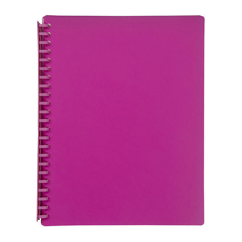 Marbig Display Book A4 - Refillable - Pink