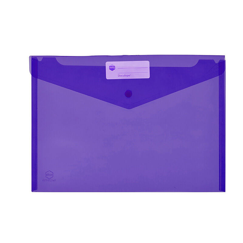 Marbig Document Wallet A4 Purple