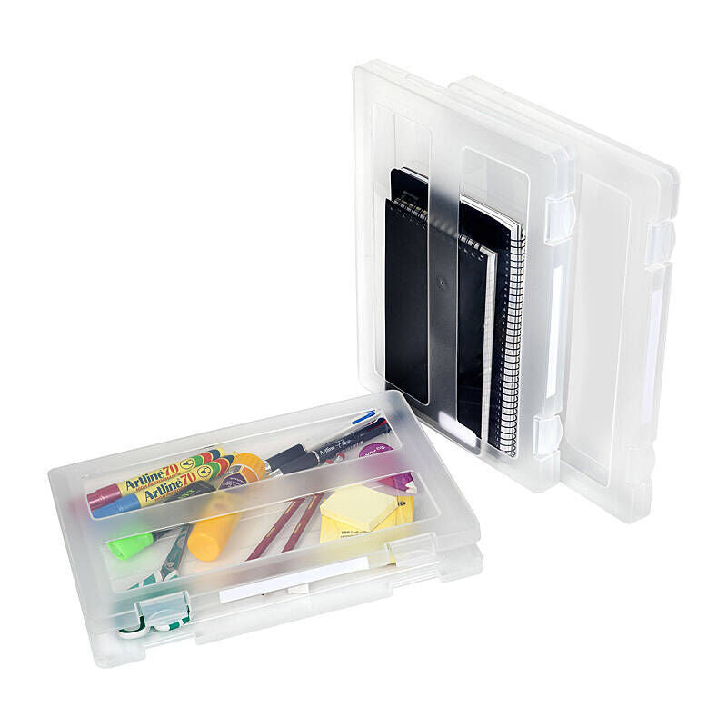 Marbig Plastic Clear Case A4 with Clip