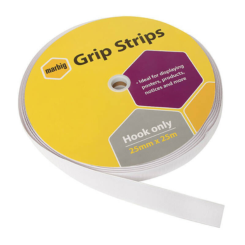 Marbig Grip Strips Hook Only - Bulk