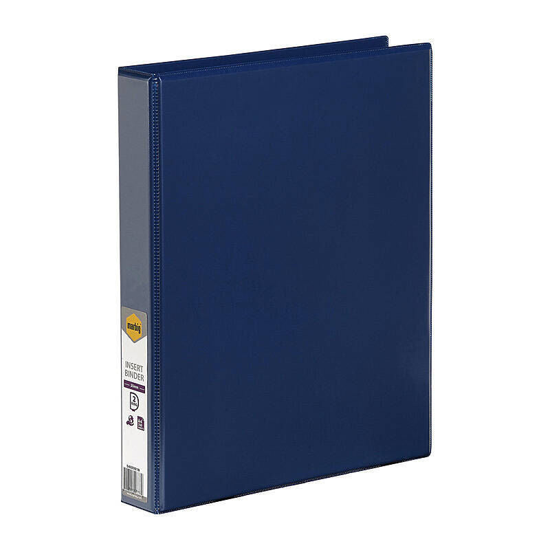 Marbig Insert Binder A4 2D 25 mm Blue