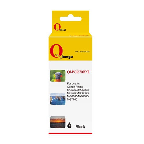 Q-Image Compatible Canon PGI670BXL Black Inkjet Cartridge