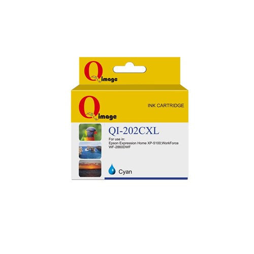 Q-Image Compatible Epson 202XL Cyan Pigment Ink Cartridge