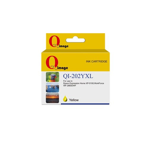 Q-Image Compatible Epson 202XL Yellow Pigment Ink Cartridge