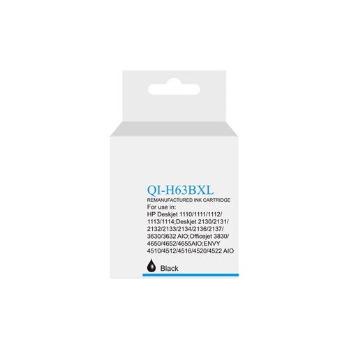 Q-Image Compatible HP #63XL Black Inkjet Cartridge