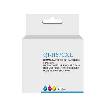 Q-Image Compatible HP 67XL Colour Inkjet Cartridge