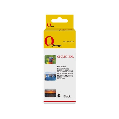 Q- Image Compatible Canon CLI671BXL Black Inkjet Cartridge