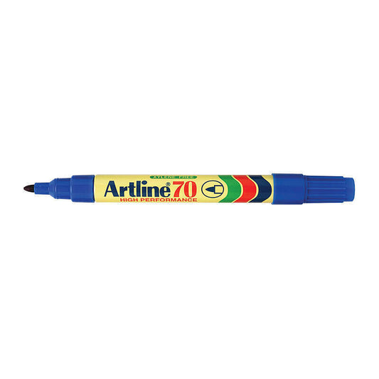 Artline 70 Blue Permanent Marker Bullet Tip 1.5 mm (Box of 12)