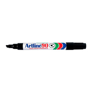 Artline 90 Black Permanent Marker Chisel Tip 2.0 - 5.0 mm (Box of 12)