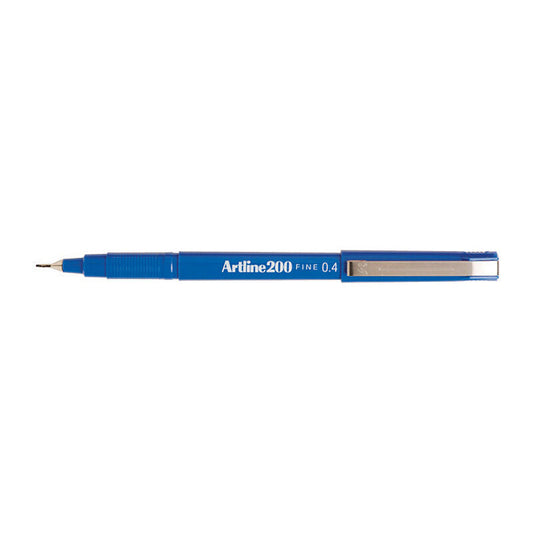 Artline 200 Blue Fineliner Pen 0.4 mm Set of 12
