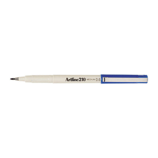 Artline 210 Blue Fineliner Pen 0.6 mm (Box of 12)