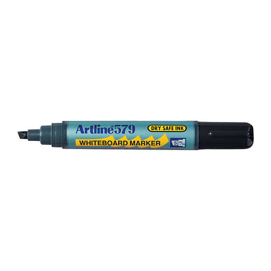 Artline 579 Black Whiteboard Marker Chisel Tip 5.0 mm (Box of 12)