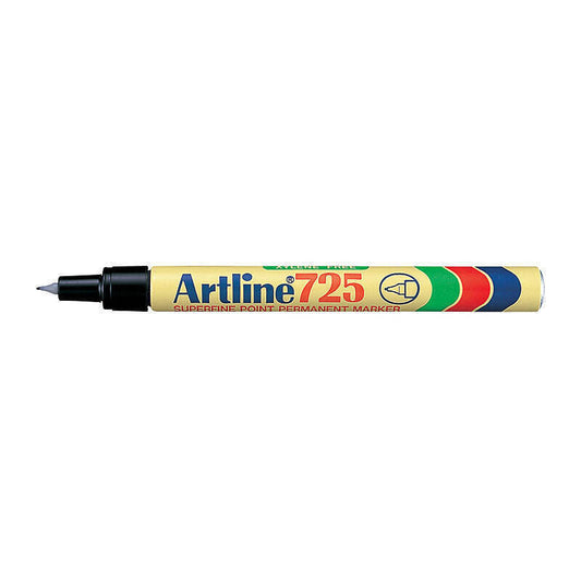Artline 725 Permanent Black Marker Box of 12