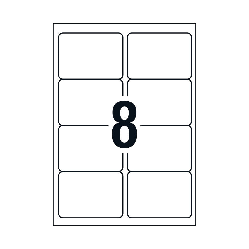Avery L7165 Laser Labels - 99.1 x 67.7mm - 8 Labels per Sheet - Pack of 100 Sheets