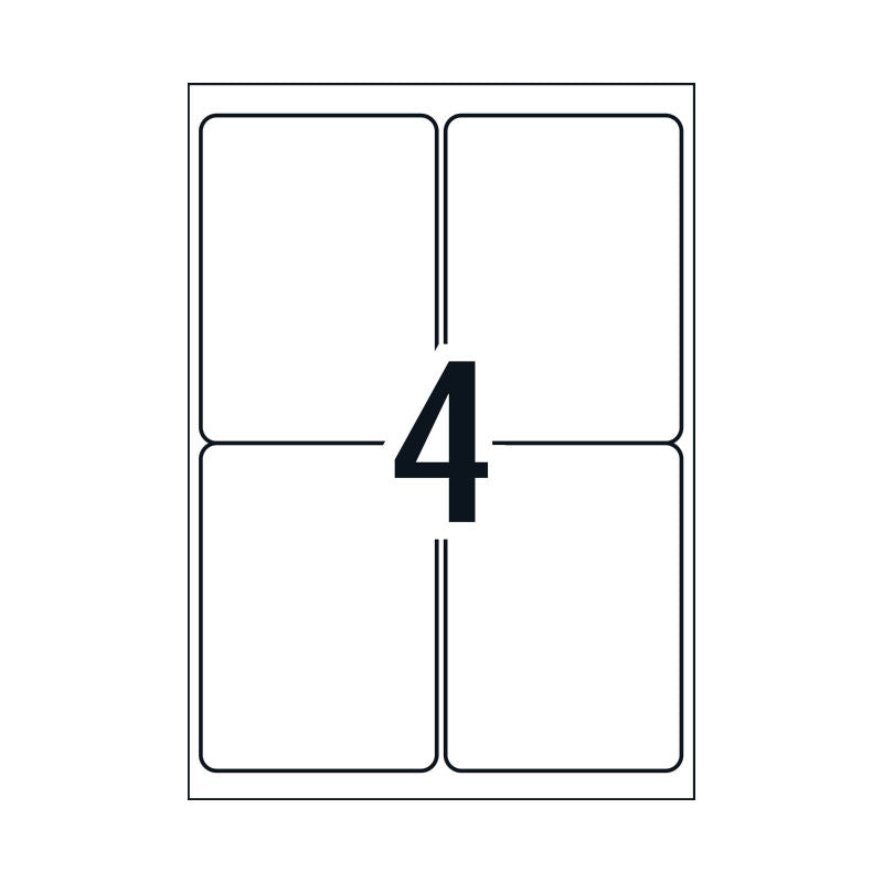 Avery L7169 Shipping Labels - 99.1 x 139mm - 4 Labels per Sheet - Pack of 100 Sheets
