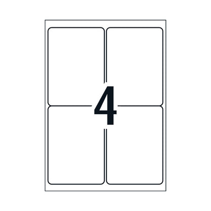 Avery L7169 Shipping Labels - 99.1 x 139mm - 4 Labels per Sheet - Pack of 100 Sheets