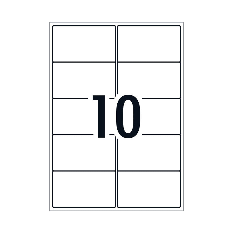 Avery L7173 Laser Labels - 99.1 x 57 mm - 10 Labels per Sheet - Pack of 100 Sheets