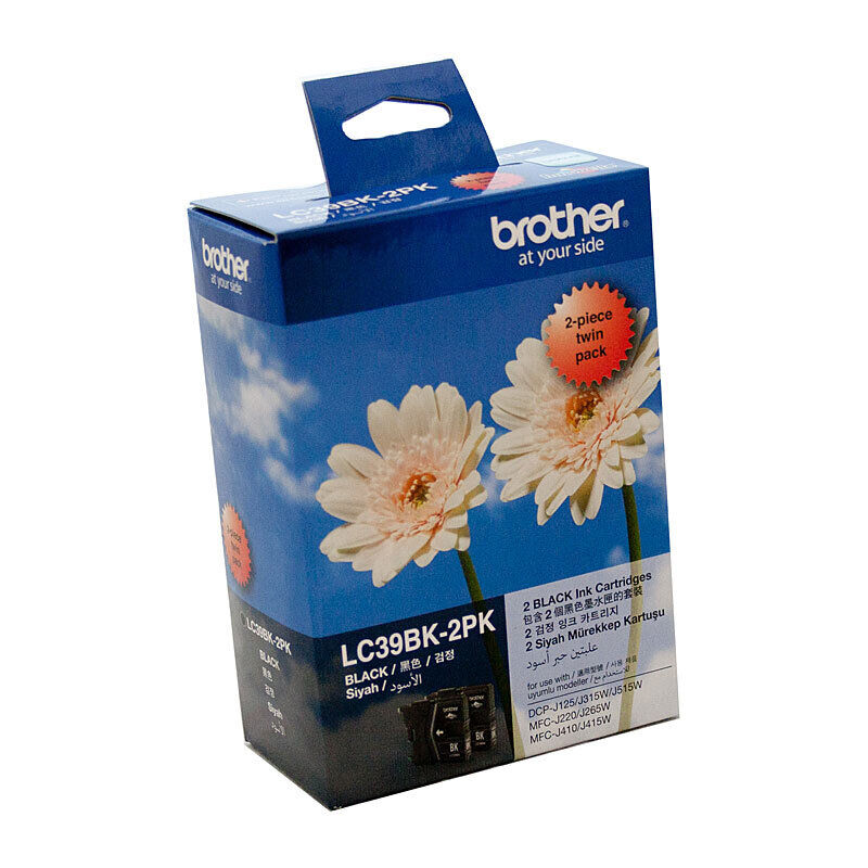 Brother LC39 Black Ink Twin Pack
