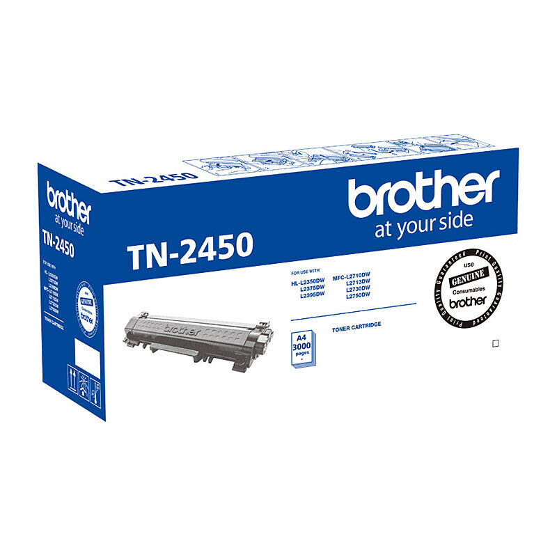 Brother TN2450 Black Toner Laser Cartridge