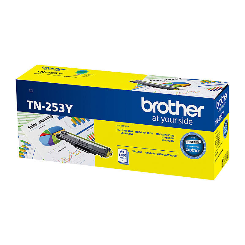 Brother TN253 Yellow Toner Laser Cartridge