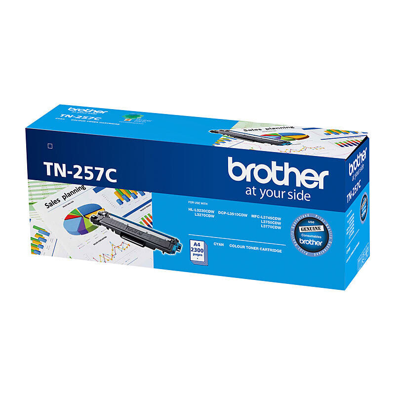 Brother TN257 Cyan Toner Laser Cartridge