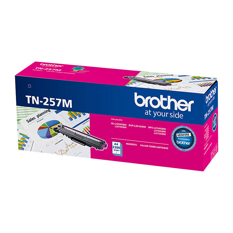 Brother TN257 Magenta Toner Laser Cartridge