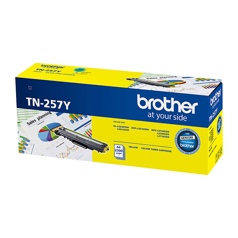 Brother TN257 Yellow Toner Laser Cartridge