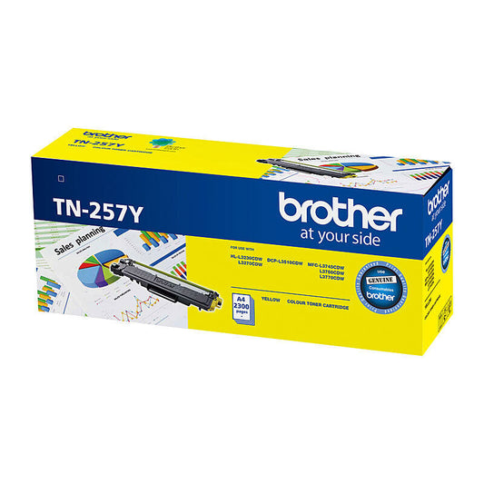 Brother TN257 Yellow Toner Laser Cartridge