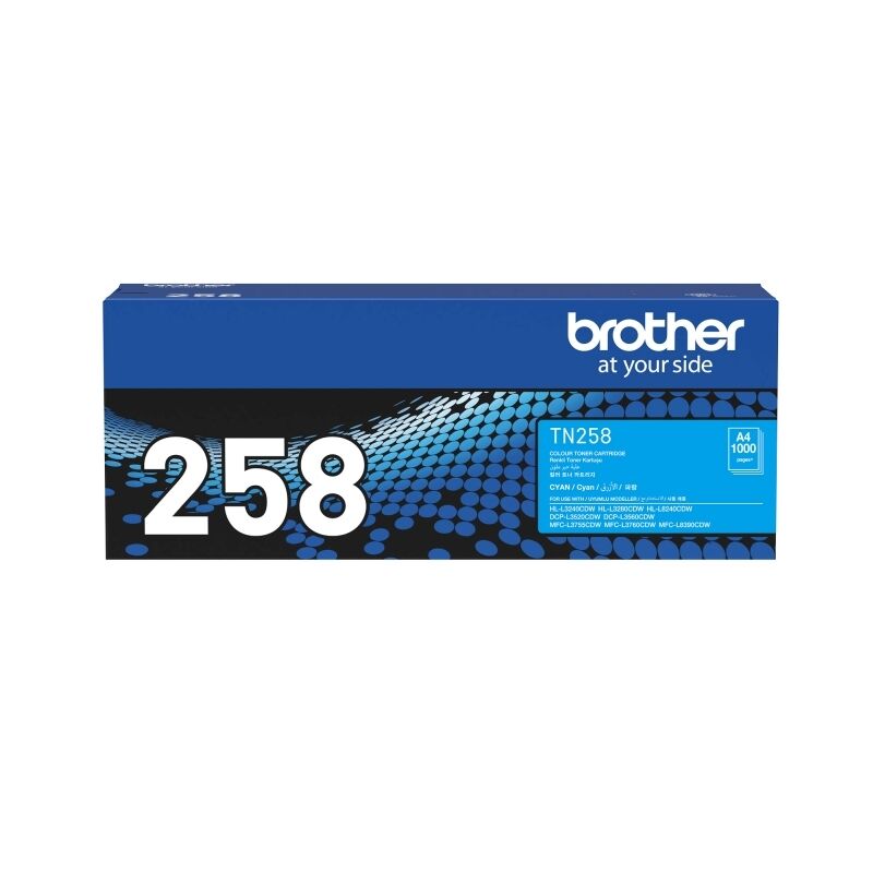 Brother TN258 Cyan Toner Laser Cartridge